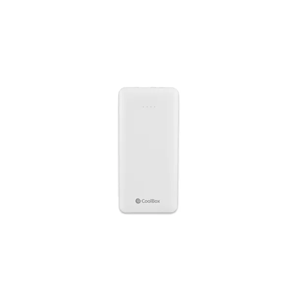 Coolbox powerbank 10k mah blanco cables integrados