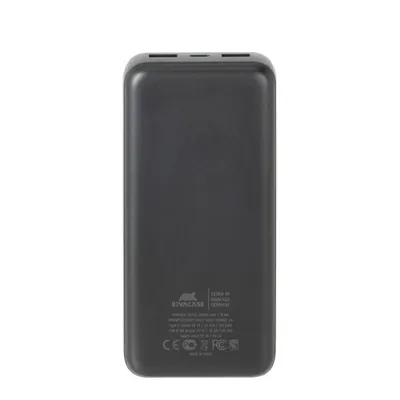 Rivacase powerbank va2521 20000mah qc/pd/lcd 20w