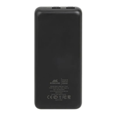 Rivacase va1075 qc/pd 45w 20000 mah black