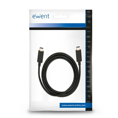 Ewent cable usb-c carga rápida 100w 20gbps 4k 1m