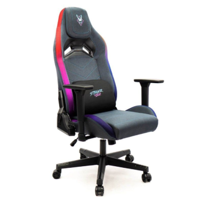 Silla Gaming Woxter Stinger Station Elite/ Luces LED/ Azul y