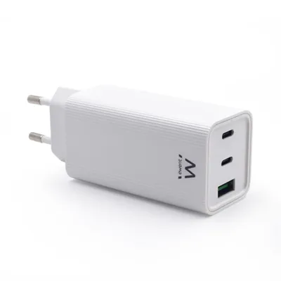 Ewent cargador carga rapido 65w usb-c y usb-a