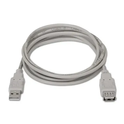 Cable Alargador USB 2.0 Aisens A101-0012/ USB Macho - USB