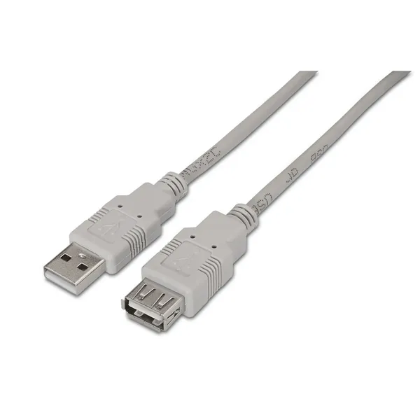 Cable Alargador USB 2.0 Aisens A101-0014/ USB Macho - USB Hembra/ Hasta 2.5W/ 60Mbps/ 3m/ Beige