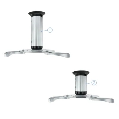 Tooq pj1010tn-s soporte proyector techo plata