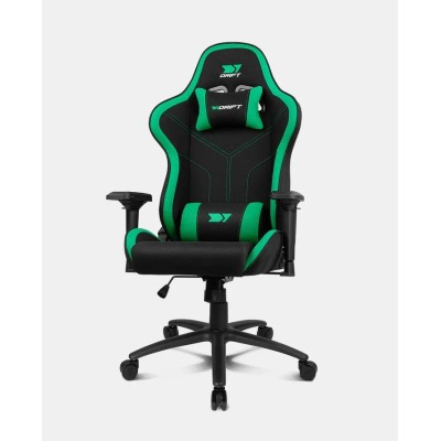 Drift DR110 Negra/Verde Silla Profesional Gaming Cojines