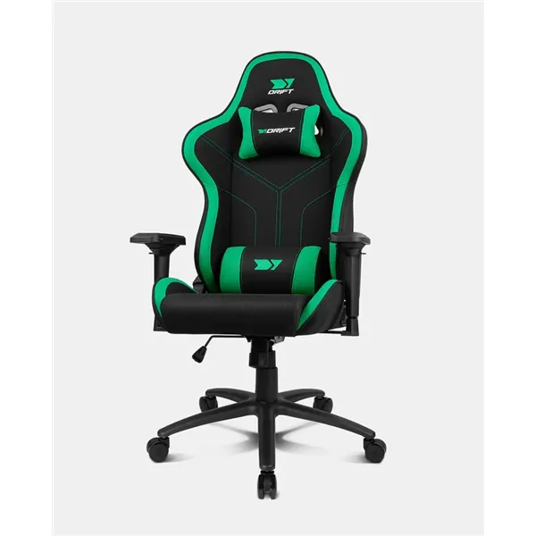 Drift DR110 Negra/Verde Silla Profesional Gaming Cojines Cervical/Lumbar