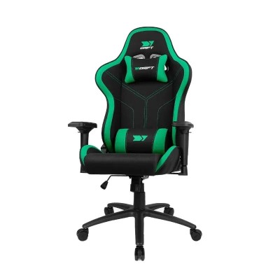 Drift DR110 Negra/Verde Silla Profesional Gaming Cojines