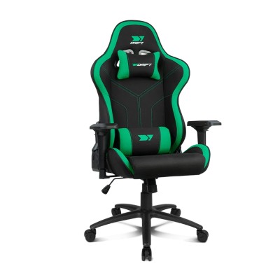 Drift DR110 Negra/Verde Silla Profesional Gaming Cojines