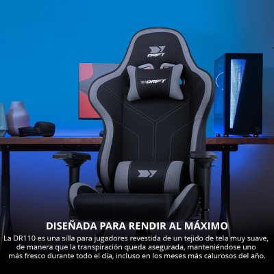 Drift DR110 Negra/Verde Silla Profesional Gaming Cojines