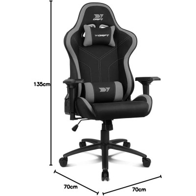 Drift DR110 Negra/Gris Silla Profesional Gaming Cojines