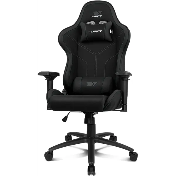 Drift DR110BK Silla Profesional Gaming Cojines Cervical/Lumbar, Negro