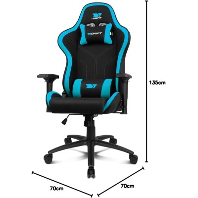 Drift DR110 Azul Silla Profesional Gaming Cojines