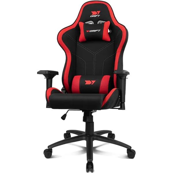 Drift DR110 Negra/Roja Silla Profesional Gaming Cojines Cervical/Lumbar