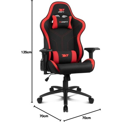 Drift DR110 Negra/Roja Silla Profesional Gaming Cojines