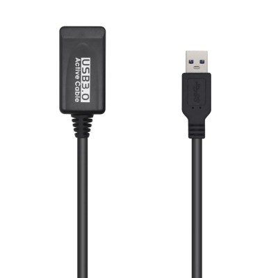 Cable Alargador USB 3.0 con Amplificador Aisens A105-0525/ USB