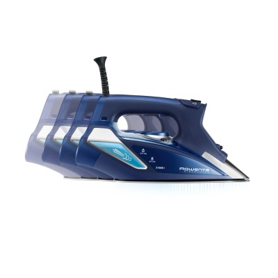 Rowenta STEAMFORCE Plancha a vapor 3100W Azul, suela acero