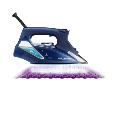 Rowenta STEAMFORCE Plancha a vapor 3100W Azul, suela acero