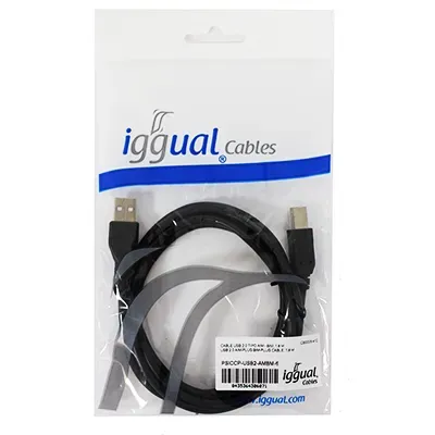 Gembird cable usb 2.0 tipo a/m-b/m 1.8 mts negro