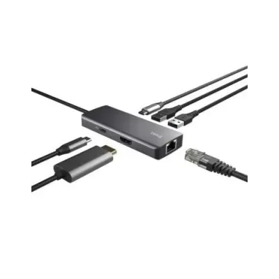 Docking USB Tipo-C Trust Dalyx/ 2xUSB/ 2xUSB Tipo-C/ 1xHDMI/