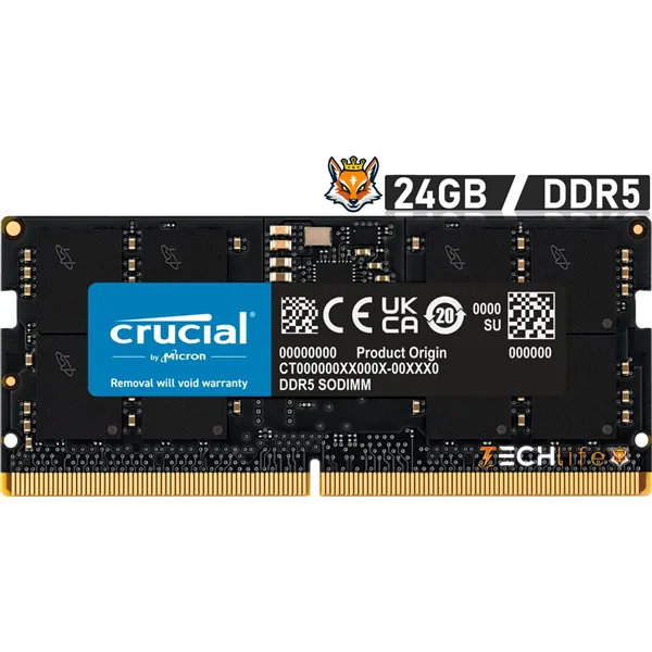 Crucial 24GB DDR5 a 5600MHZ CL46 1.1v - Memoria SODIMM