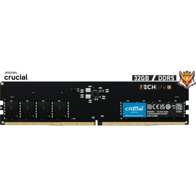 Crucial 32GB DDR5 a 5200MHz CL42 1.1v