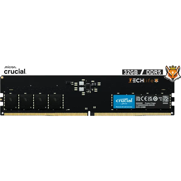 Crucial 32GB DDR5 a 5200MHz CL42 1.1v