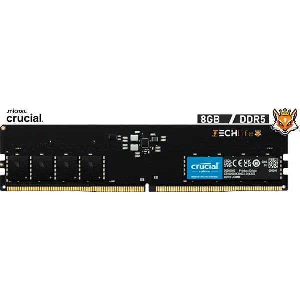 Crucial 8GB DDR5 a 4800MHz CL40 1.1v