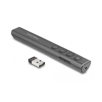 Delock presentador láser usb antracita