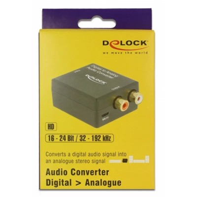 Delock convertidor de audio digital toslink a rca