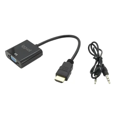 Iggual adaptador hdmi a vga + audio (3.5 mm)