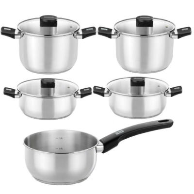 Pack Batería de Cocina Elite Monix M240002/ Cazo Ø14cm/ Ollas