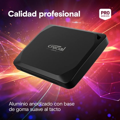 Crucial X10 Pro SSD 4TB Disco Externo nano portátil USB-C, Negro