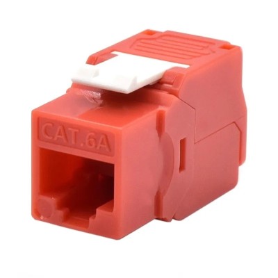 Wp keystone cat. 6a utp rj45/hembra rojo