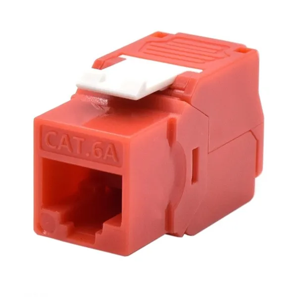 Wp keystone cat. 6a utp rj45/hembra  rojo