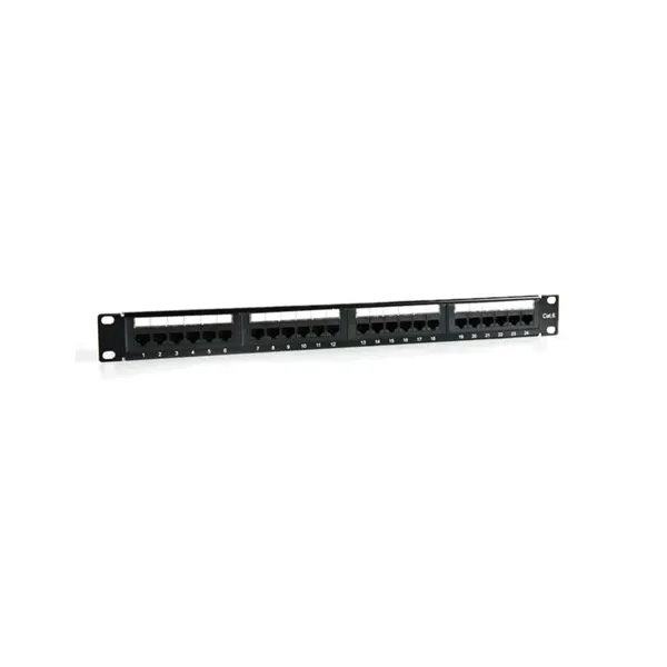 2lan patch panel 19" cat6 24 puertos utp