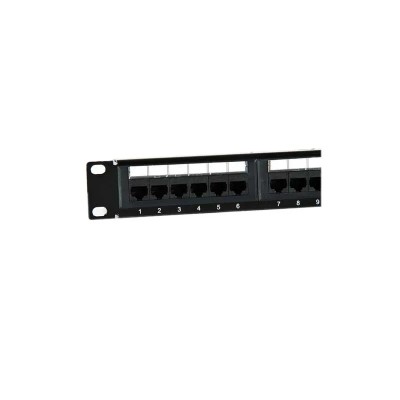 2lan patch panel 19" cat6 24 puertos utp