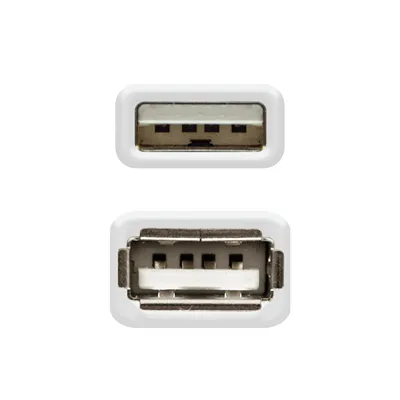 Cable Alargador USB 2.0 Nanocable 10.01.0202/ USB Macho - USB