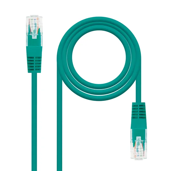 Nanocable latiguillo rj45 cat. 6 utp 0.5 m verde