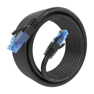 Aisens cable rj45 cat.6 utp awg26 cca negro 4.0m