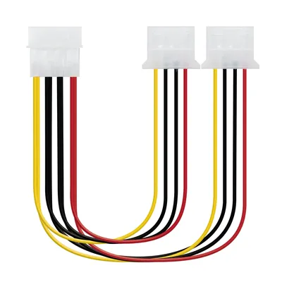 Nanocable cable alimentación 1 molex m a 2 molex h