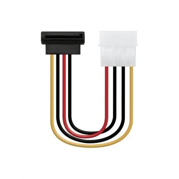 Nanocable cable sata acodado, molex m-sata/h, 16cm