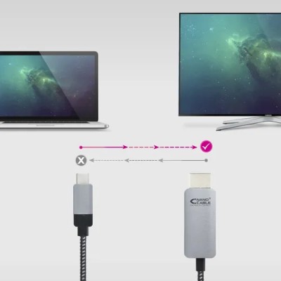 Nanocable cable conversor usb-c/m a hdmi/m 3 m