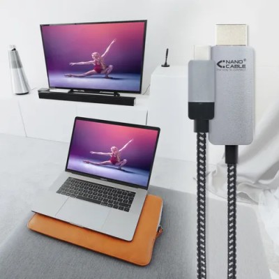 Nanocable cable conversor usb-c/m a hdmi/m 3 m