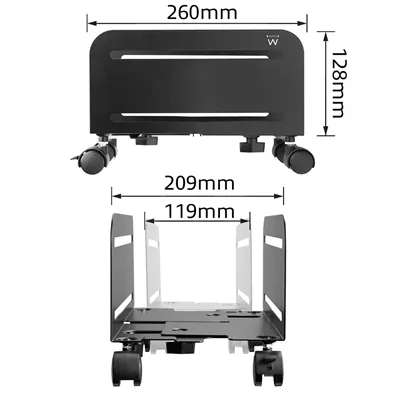 Ewent ew1291 soporte metalico cpu ajustable