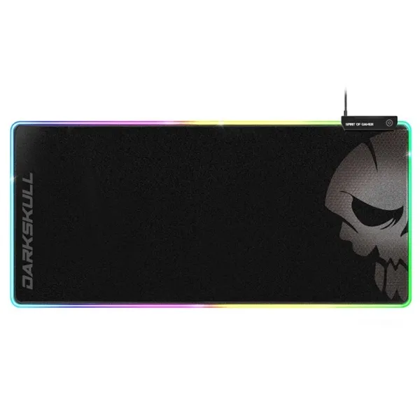 Spirit of gamer alfombrilla darkskull rgb+hub xxxl