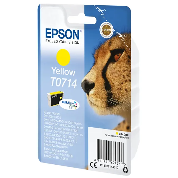 Epson cartucho t0714 amarillo