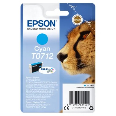 Epson cartucho t0712 cyan