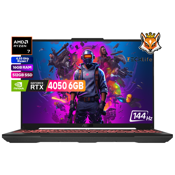 ASUS TUF Gaming A15 TUF507NUR AMD Ryzen 7-7435HS 16GB 512GB SSD RTX 4050 6GB 15.6" FreeDOS