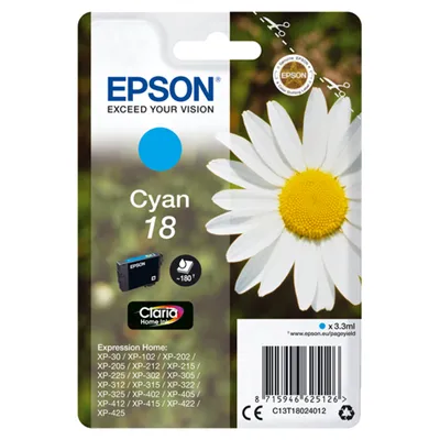 Epson cartucho t1802 cyan